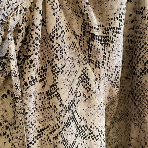 Rebecca Taylor Silk snake print blouse - Picture 8 of 11